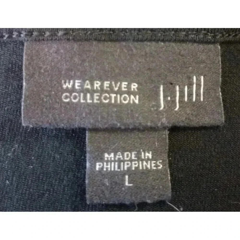 J.Jill Wearever Collection Top Stretchy Draped Back Long Sleeve Size Large - Picture 4 of 5